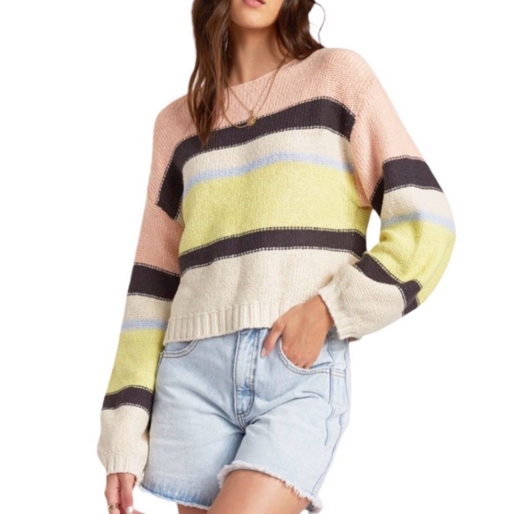 Billabong Multicolor Striped Sweater